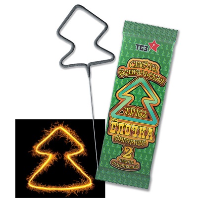 Елочка Бенгальские огни фигурные купить в Тотьме | totma.salutsklad.ru