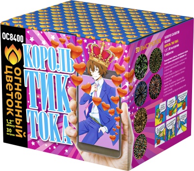 Король Тик-Тока Батарея салютов купить в Тотьме | totma.salutsklad.ru